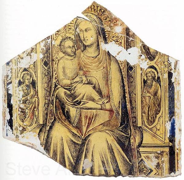Lorenzo Monaco Virgin and Child Enthroned with Sts John the Baptist and John the Evangelist Spain oil painting art